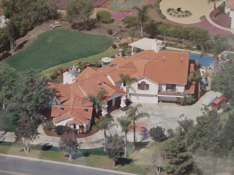 Aerial Photo Of House